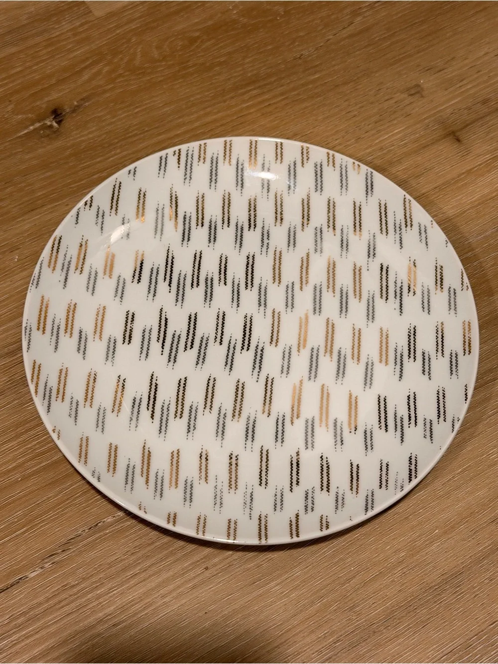 West elm gold and silver holiday plates set of 4